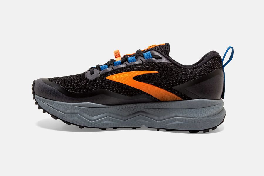 Brooks Caldera 5 Trail Running Shoes - Mens - Black/Orange - PS0695438